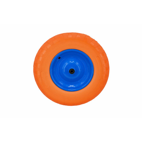 KOŁO DO TACZKI PNEUMATYCZNE PIANKOWE 400, FELGA METAL, ŁOŻYSKO+OŚ