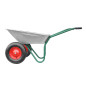 GARDEN 2-WHEELED GALVANISED WHEELBARROW 100L