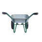 GARDEN 2-WHEELED GALVANISED WHEELBARROW 100L