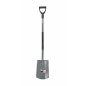 STEEL GARDEN SPADE WITH D-GRIP 19x29cm