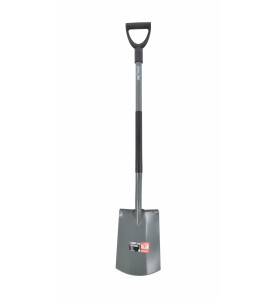 STEEL GARDEN SPADE WITH D-GRIP 19x29cm