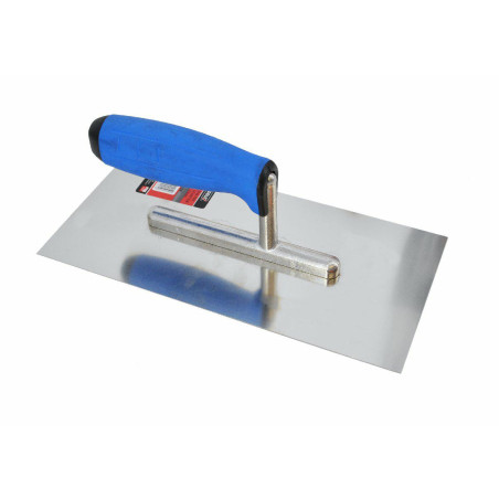 STAINLESS STEEL PLASTERING TROWEL 270mm/ RUBBER HANDLE & ALU SHANK