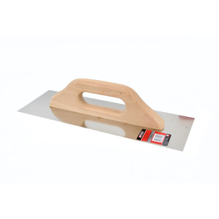 STAINLESS STEEL PLASTERING TROWEL 380mm/ WOODEN HANDLE