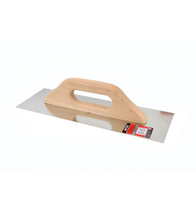 STAINLESS STEEL PLASTERING TROWEL 380mm/ WOODEN HANDLE