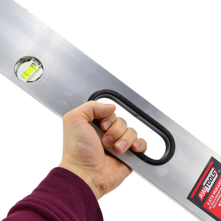 MASONRY ALU RECTANGULAR SCREEDNG LEVEL 300cm/ TWO VIALS & HANDLES