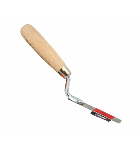 STAINLESS STEEL BRICK JOINTER TROWEL 8mm/ WOODEN HANDLE