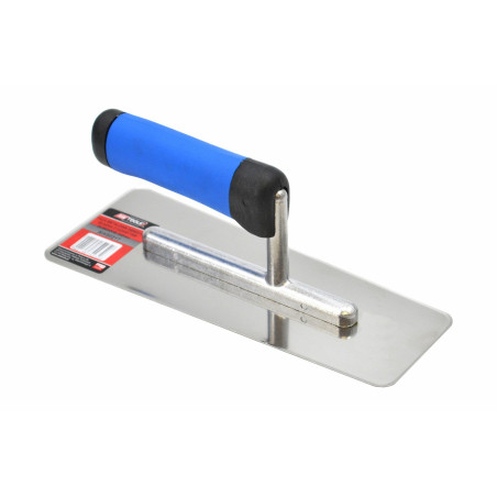 STAINLESS STEEL VENETIAN PLASTERING TROWEL 240mm/ RUBBER HANDLE & ALU SHANK