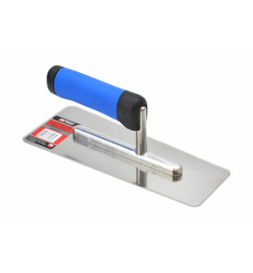 STAINLESS STEEL VENETIAN PLASTERING TROWEL 240mm/ RUBBER HANDLE & ALU SHANK