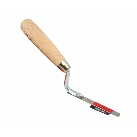 STAINLESS STEEL BRICK JOINTER TROWEL 12mm/ WOODEN HANDLE