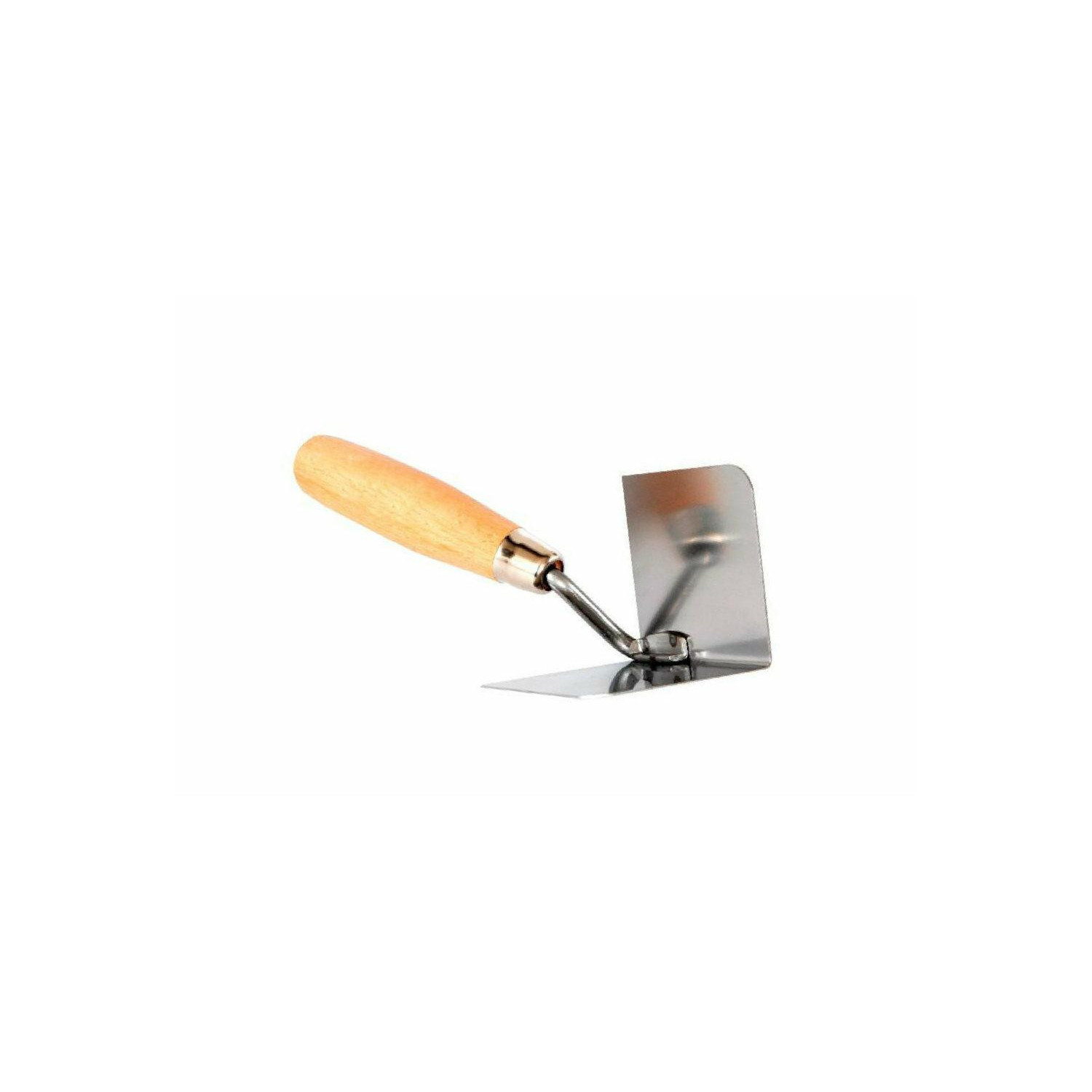 INNER CORNER TROWEL 60x80mm/ WOODEN HANDLE