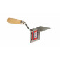 STAINLESS STEEL PLASTERING CORNER TROWEL 60x80mm/ WOODEN HANDLE STAINLESS STEEL PLASTERING CORNER TROWEL 60x80mm/ WOODEN HANDLE