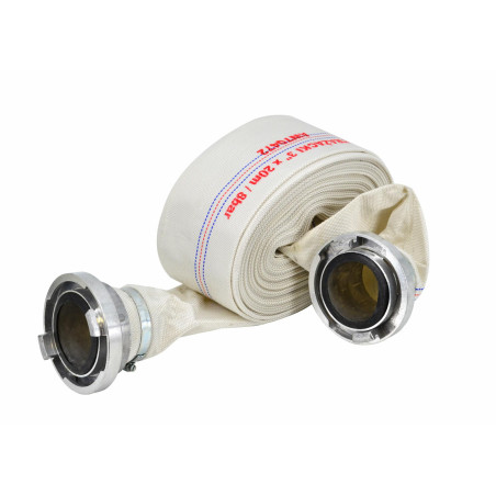 POLYESTER LAYFLAT FIRE HOSE 2"x20m