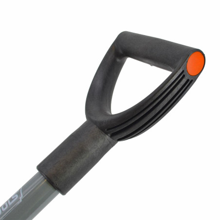 STEEL ROUND POINT GARDEN SPADE WITH D-GRIP 19x29cm
