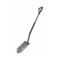 STEEL ROUND POINT GARDEN SPADE WITH D-GRIP 19x29cm