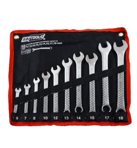 COMBINATION SPANNER SET 6-19mm 10pcs BLACK LINE