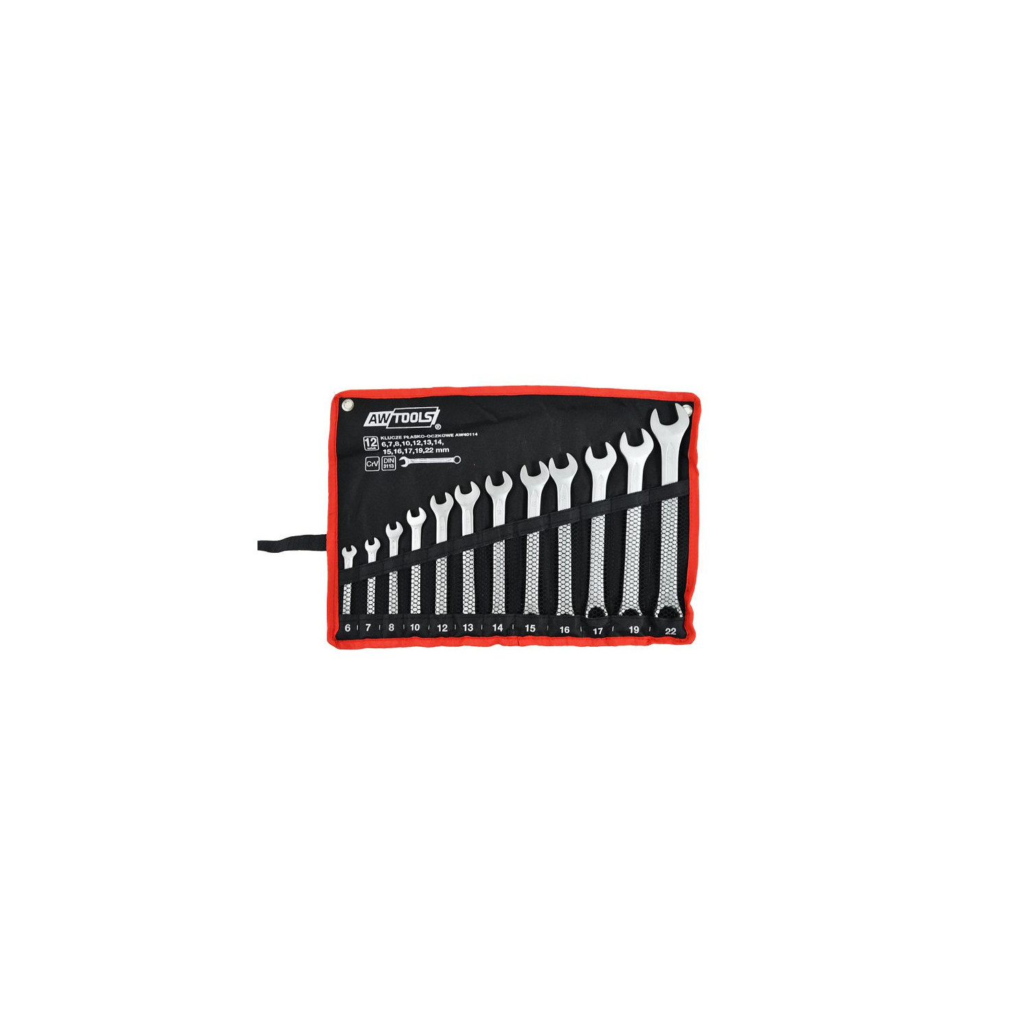 COMBINATION SPANNER SET 12pcs /6-22mm/ BLACK LINE