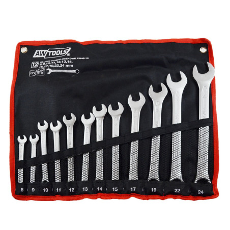 COMBINATION SPANNER SET 12pcs /8-24mm/ BLACK LINE