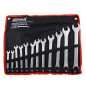 COMBINATION SPANNER SET 12pcs /8-24mm/ BLACK LINE