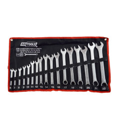 COMBINATION SPANNER SET 6-22mm 17pcs BLACK LINE