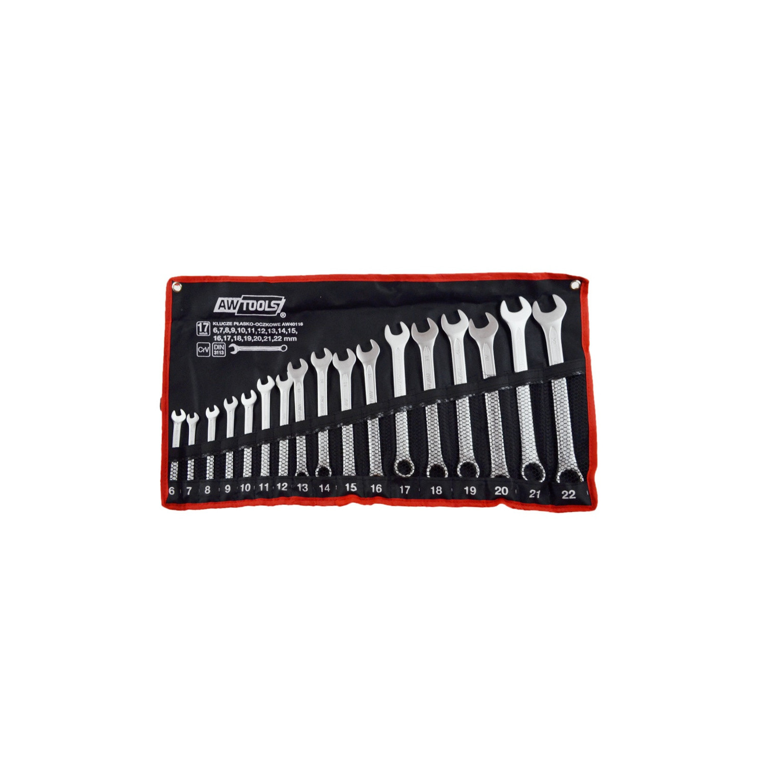 COMBINATION SPANNER SET 17pcs /6-22mm/ BLACK LINE