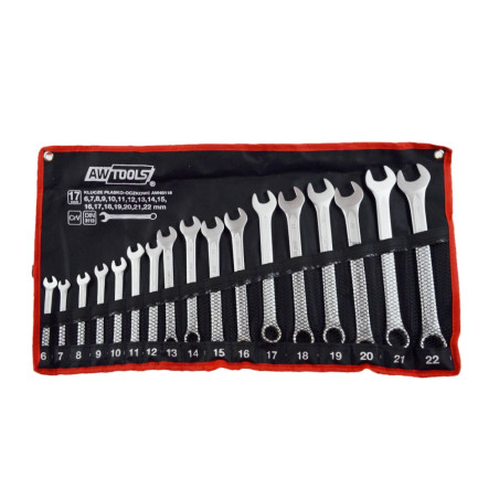 COMBINATION SPANNER SET 17pcs /6-22mm/ BLACK LINE