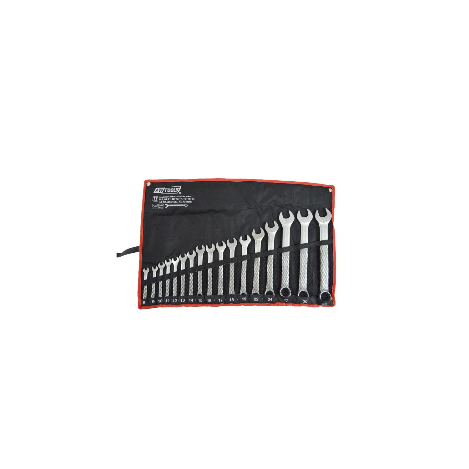 COMBINATION SPANNER SET 17pcs /8-32mm/ BLACK LINE
