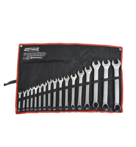 COMBINATION SPANNER SET 8-32mm 17pcs BLACK LINE