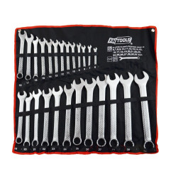 COMBINATION SPANNER SET 6-32mm 25pcs BLACK LINE