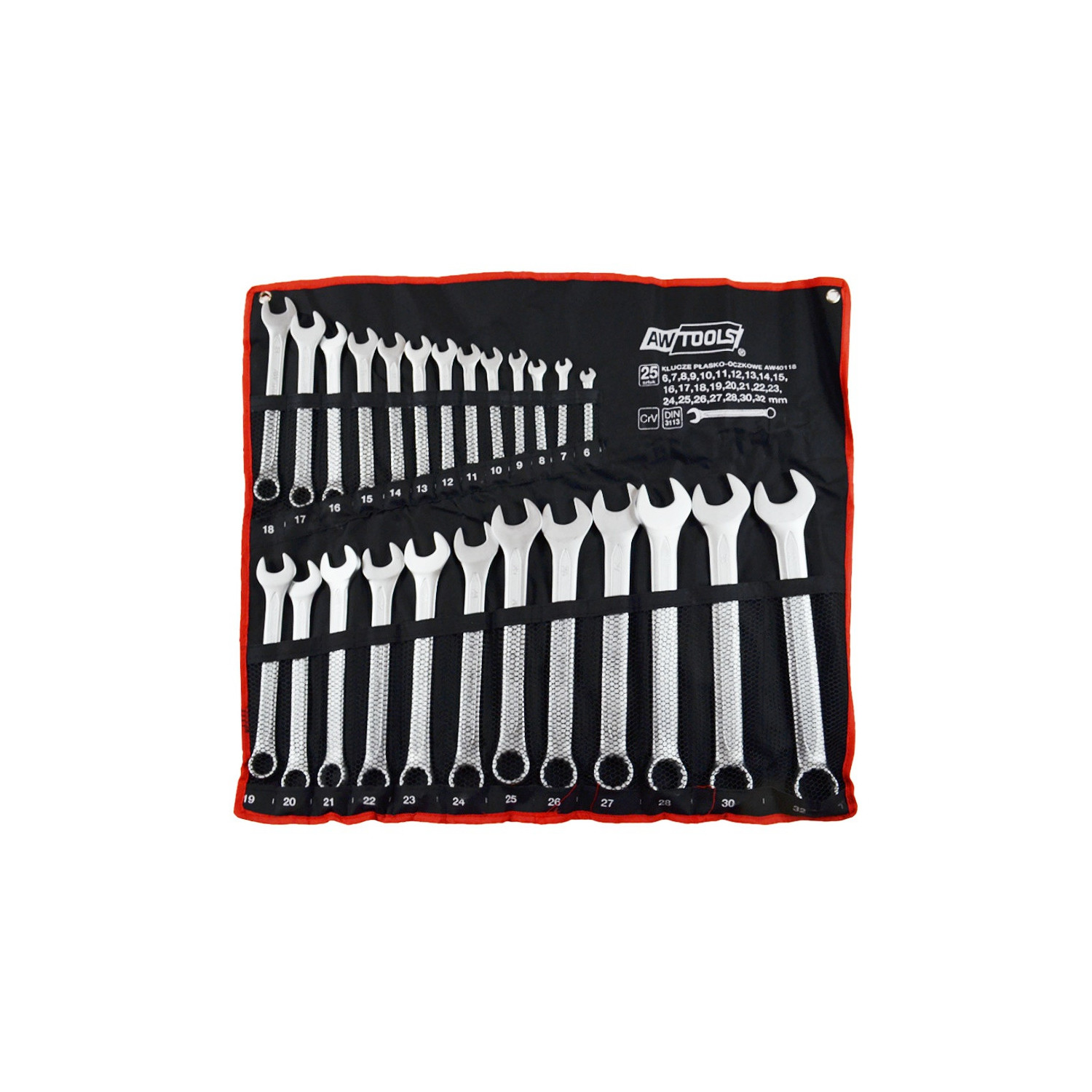 COMBINATION SPANNER SET 25pcs /6-32mm/ BLACK LINE