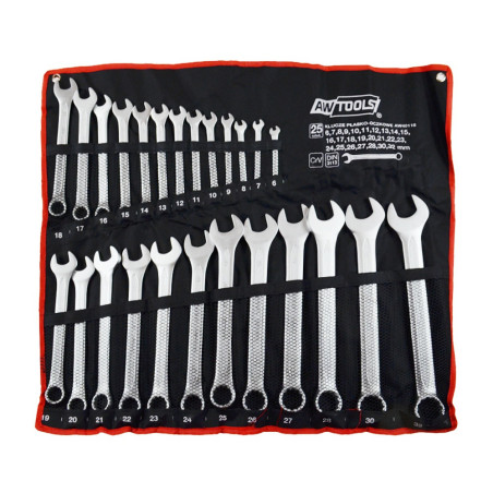 COMBINATION SPANNER SET 25pcs /6-32mm/ BLACK LINE