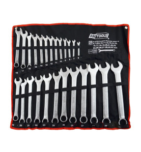 KLUCZE PŁASKO-OCZKOWE KOMPLET 25elem. /6mm-32mm/