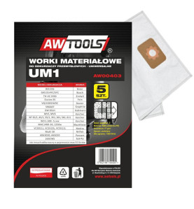 VACUUM DUST BAG SET 5pcs UM1