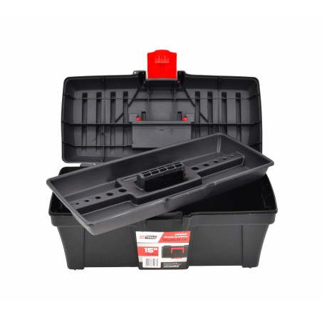 TOOLBOX w/ REMOVABLE TRAY 15" 40x20x19cm