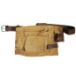 SUEDE LEATHER SINGLE TOOL BELT w/ 7-POCKETS SUEDE LEATHER SINGLE TOOL BELT w/ 7-POCKETS