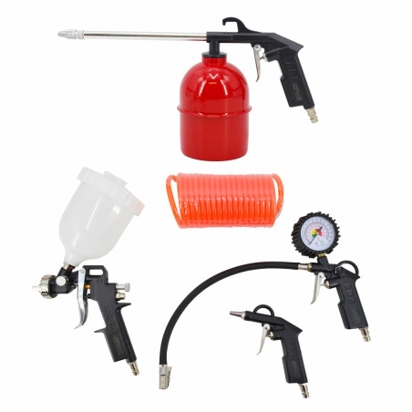 PNEUMATIC AIR SPRAY PAINT GUN TOOL SET 5pcs