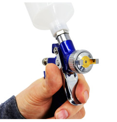 PISTOLET LAKIERNICZY MINI HVLP ZE ZBIORNIKIEM GÓRNYM 0.8-1.2mm / H-2000