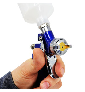 PISTOLET LAKIERNICZY MINI HVLP ZE ZBIORNIKIEM GÓRNYM 0.8-1.2mm / H-2000