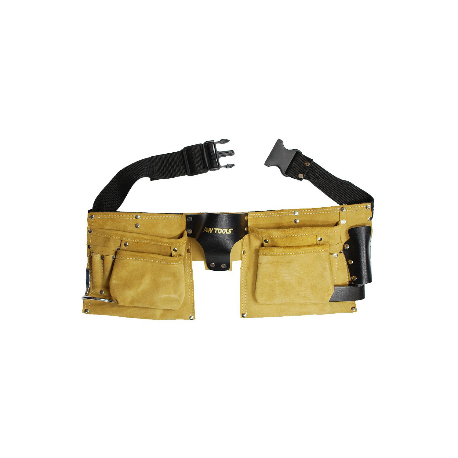 SUEDE LEATHER DOUBLE TOOL BELT w/ 11-POCKETS SUEDE LEATHER DOUBLE TOOL BELT w/ 11-POCKETS