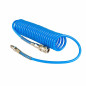 SPIRAL PU AIR HOSE 5x8mmx20m w/ QUICK CONNECT COUPLERS