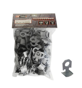 TILE LEVELLING SYSTEM CLIPS STANDARD 1.5mm 7-14mm 100pcs