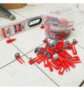 TILE LEVELING SYSTEM CLIPS STANDARD 1.5mm (7-15mm) 400pcs
