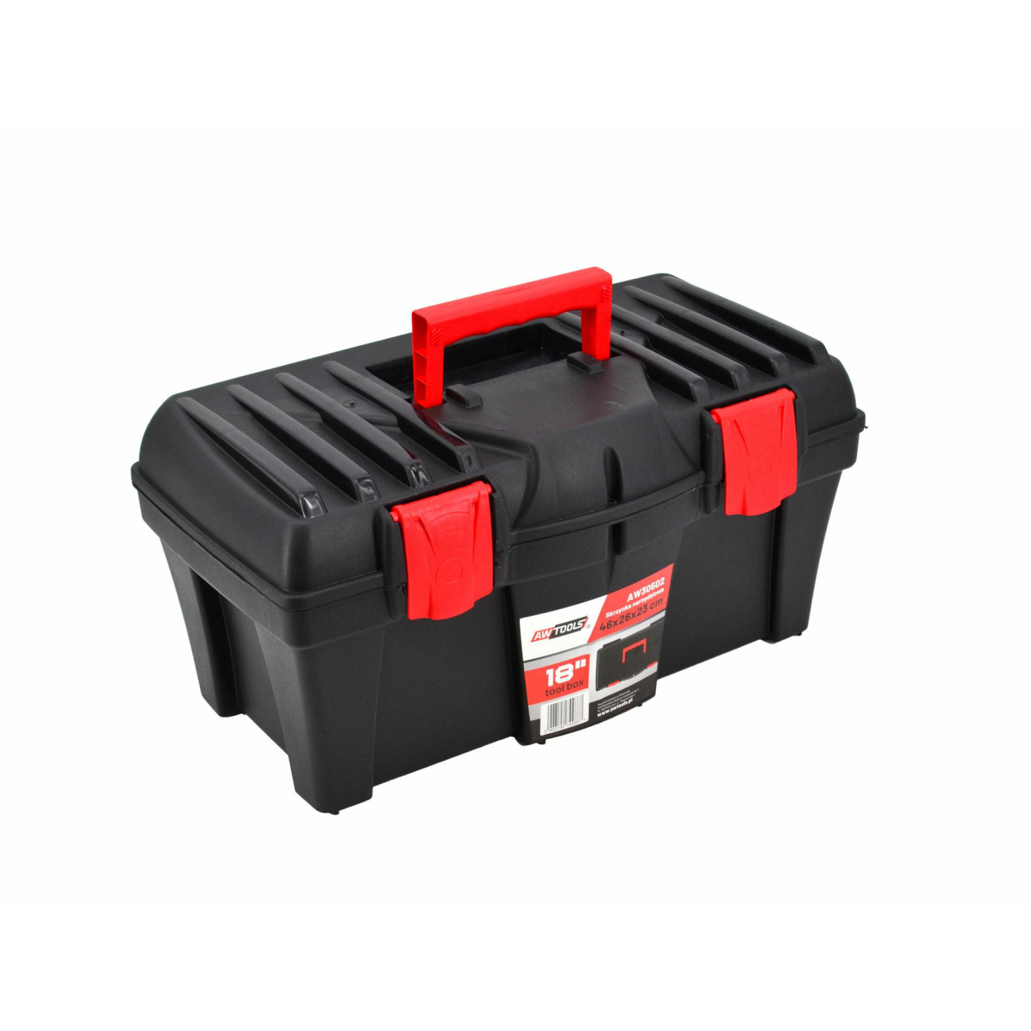 PLASTIC TOOLBOX 18" 46x26x23cm