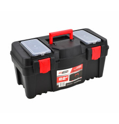 TOOLBOX w/ REMOVABLE TRAY & LID ORGANISERS 22" 55x27x27cm