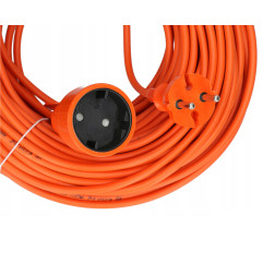 SINGLE SOCKET GARDEN EXTENSION LEAD 20m 2x1.0mm