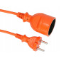 SINGLE SOCKET GARDEN EXTENSION LEAD 25m 2x1.0mm
