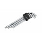 LONG BALL-END HEX ALLEN KEY SET 9pcs /1.5-10mm/
