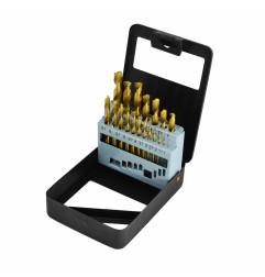 WIERTŁA DO METALU HSS-G TYTAN KOMPLET 19elem. /1,0-10,0mm/