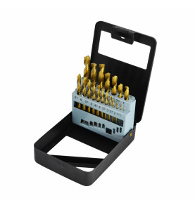 WIERTŁA DO METALU HSS-G TYTAN KOMPLET 19elem. /1,0-10,0mm/