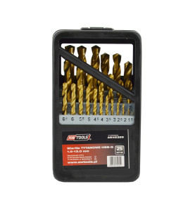 HSS-G TiN METAL TWIST DRILL BIT SET 25pcs /1-13mm/