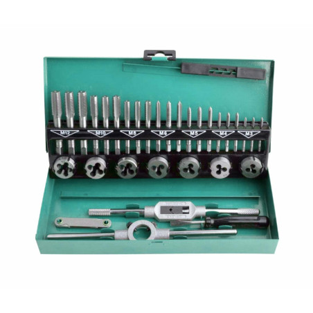 TAP & DIE SET M3-M12 32pcs